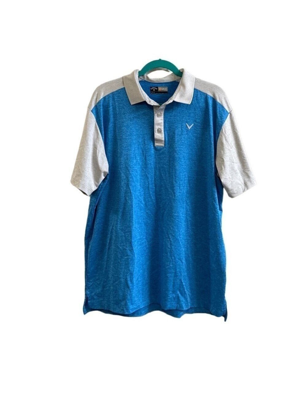 Men's Callaway Opti Stretch Color Block Golf Polo. Size Large